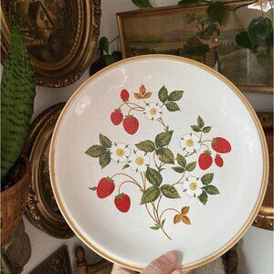 Cream and Red Dinnerware